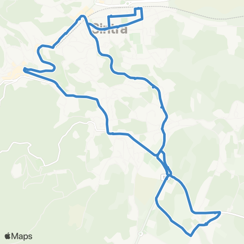 Carris Metropolitana Portela Sintra (Estação Sul) via Ranholas | Circular map