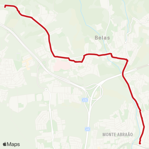 Carris Metropolitana Venda Seca - Queluz (Estação) map