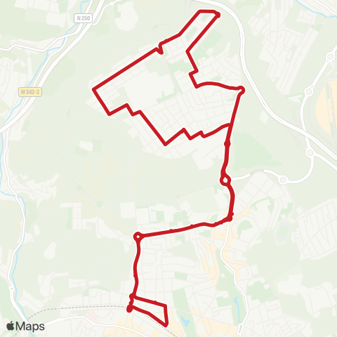 Carris Metropolitana Amadora (Estação Norte) via Moinhos Da Funcheira | Circular map