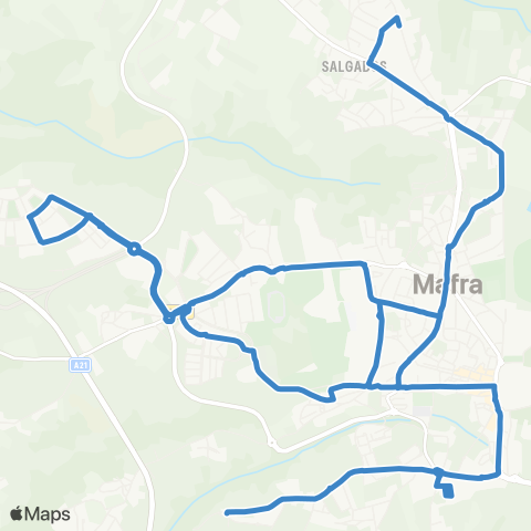 Carris Metropolitana Mafra (Almada) | Circular map