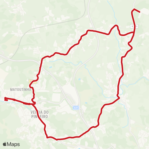 Carris Metropolitana Malveira (Centro Saúde) - Milharado (Caso) | Circular map