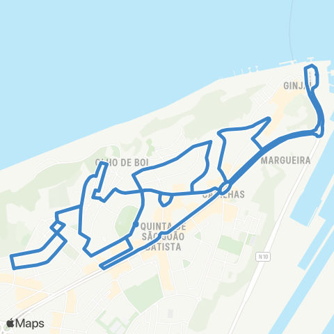 Carris Metropolitana Flexibus Almada | Circular map