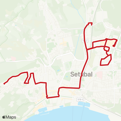 Carris Metropolitana Setúbal (Bairro Camolas) - Setúbal (Casal Figueiras) map