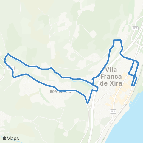 Carris Metropolitana Vila Franca De Xira (Estação) | Circular map