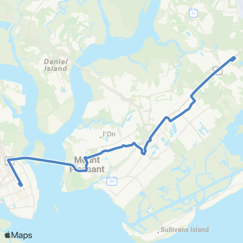 CARTA Mt. Pleasant map