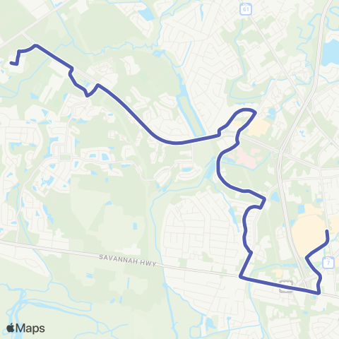 CARTA Glenn McConnell Connector map