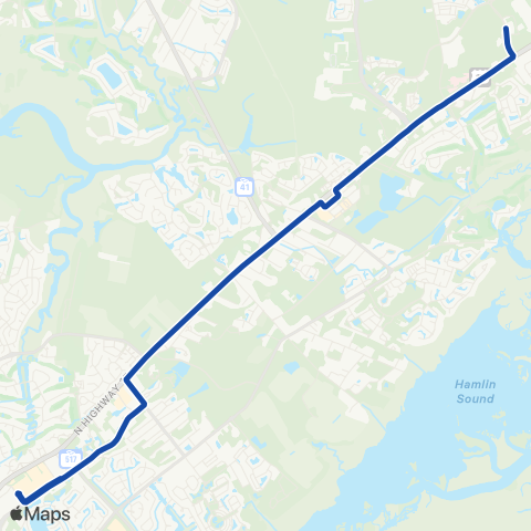 CARTA Wando Circulator map