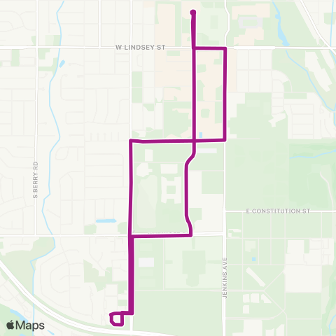 OU CART Apartment Loop map