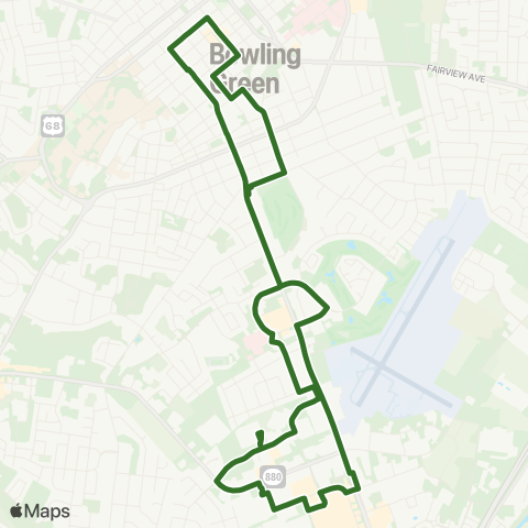 GO bg Transit Route 3 / Green map