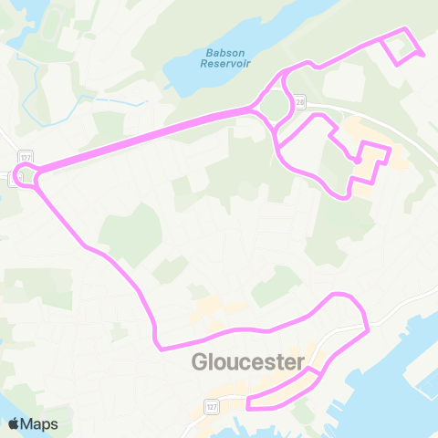 CATA Gloucester Crossing / Blackburn Express map