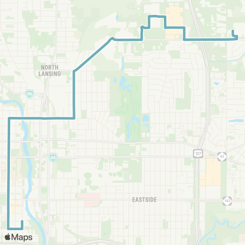 CATA Old Town - W. Lk Lansing - Eastwood map