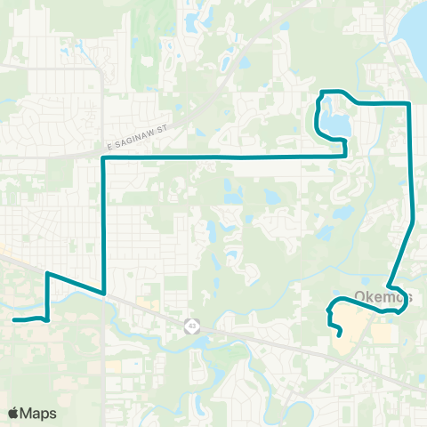 CATA MSU - Okemos - Haslett map