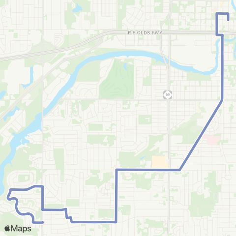 CATA South Washington - Pleasant Grove map