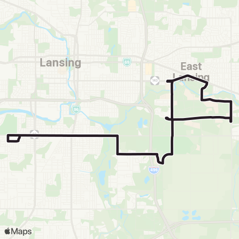 CATA Capital City Crosstown map