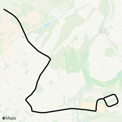 CATA South Atherton Shuttle map