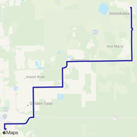 CAT Golden Gate Estates - Immokalee map