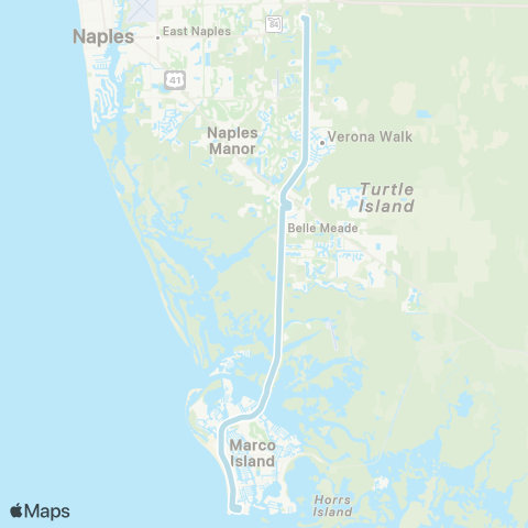 CAT Marco Island Circulator map