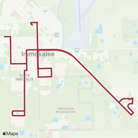 CAT Immokalee Circulator (Eustis) map