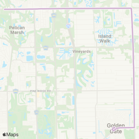 CAT 951-Immokalee Rd map