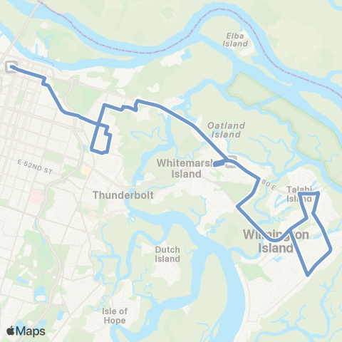 CAT East Savannah map