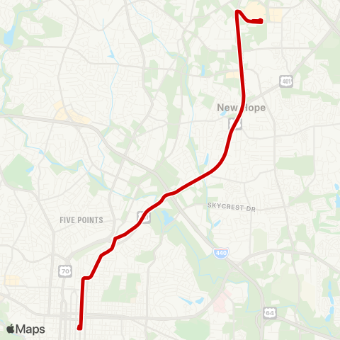 GORaleigh Capital Blvd map