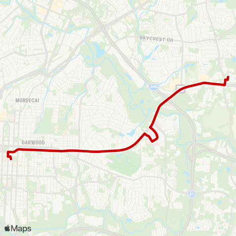 GORaleigh Wakemed map