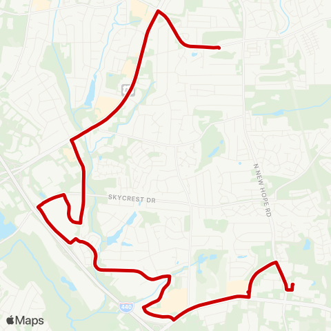 GORaleigh Trawick Connector map