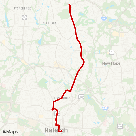 GORaleigh Falls of Neuse map