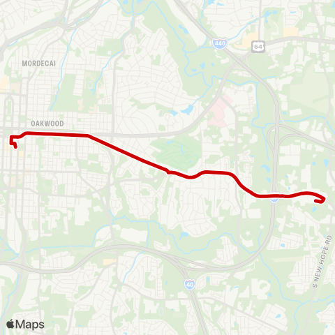 GORaleigh Poole Road Express map