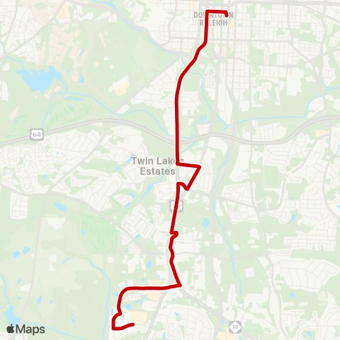 GORaleigh South Saunders map