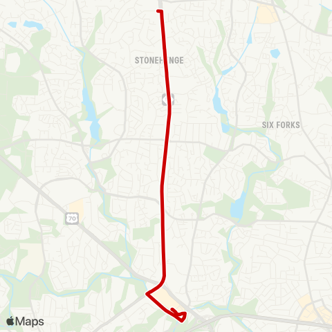 GORaleigh Creedmoor map