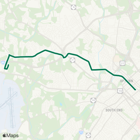 CATS Tuckaseegee Road map