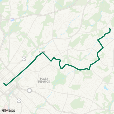 CATS Shamrock Drive map