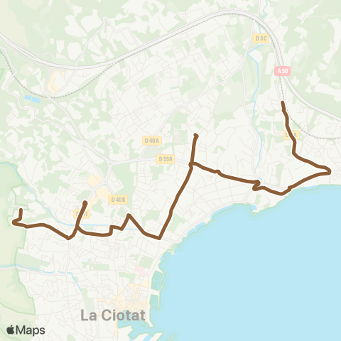 Ciotabus Gare SNCF / Abeille / Salis / Fardeloup map