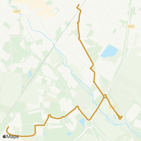 Côte&Bus - Réseau urbain Gare <> Champollion map