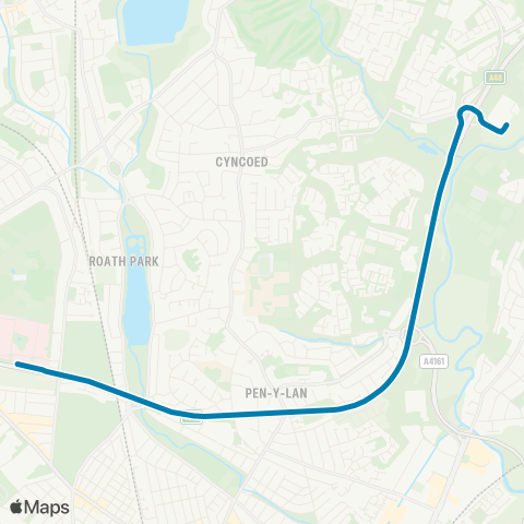 Cardiff Bus  map