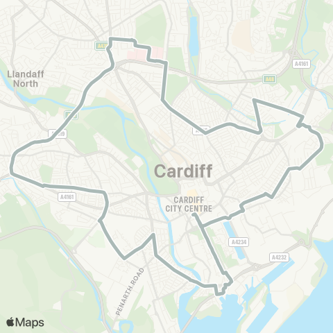 Cardiff Bus  map