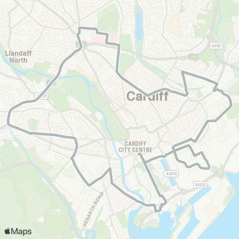 Cardiff Bus  map