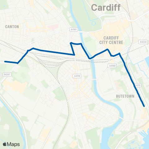 Cardiff Bus  map