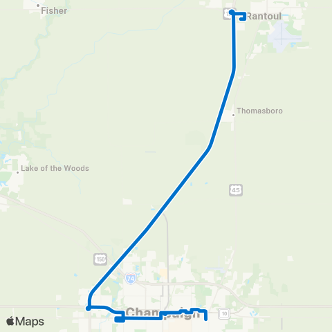 C-CARTS Rantoul Connector map