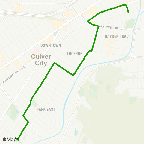 Culver CityBus Arts District / Clarksdale map