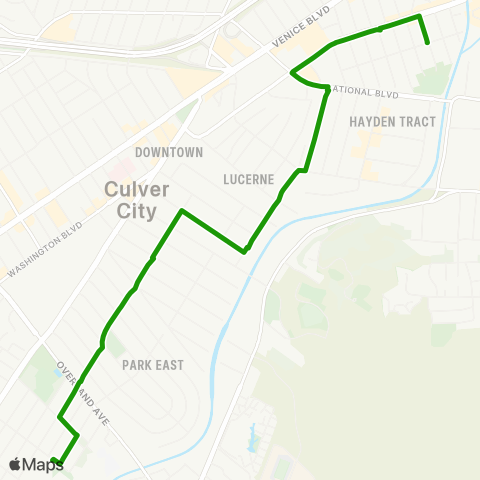 Culver CityBus Arts District / Clarksdale map