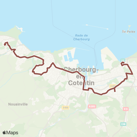 Cap Cotentin Querqueville Mairie - Flamands map