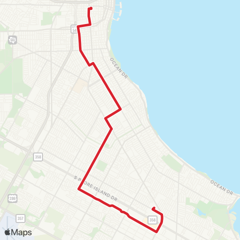 CCRTA Carroll / Southside map