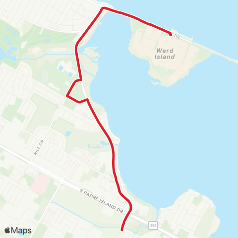 CCRTA Momentum Shuttle map