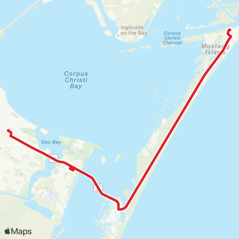 CCRTA Port Aransas Flexi-B map