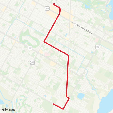 CCRTA Airline / Yorktown Connector map