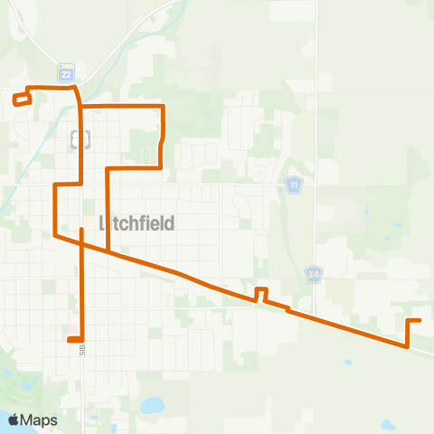 Central Community Transit Litchfield City & Evening map