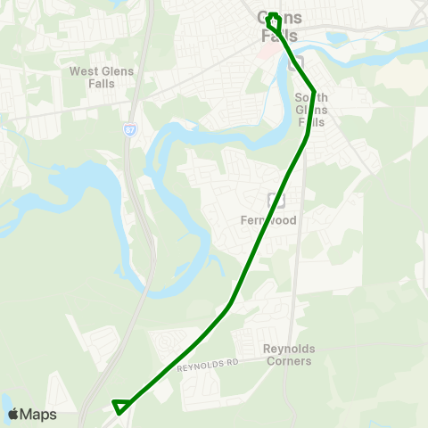 CDTA Moreau / S. Glens Falls map