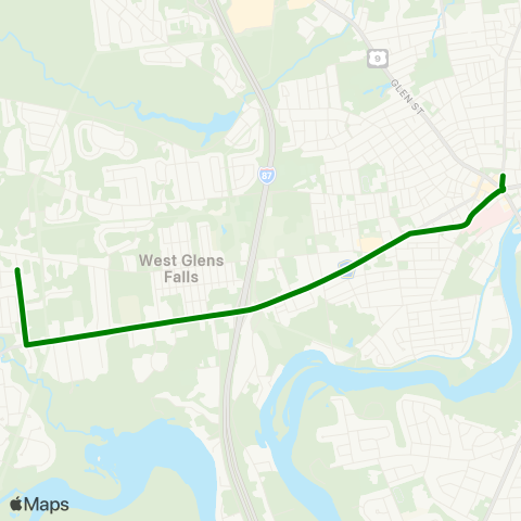 CDTA West Glens Falls map